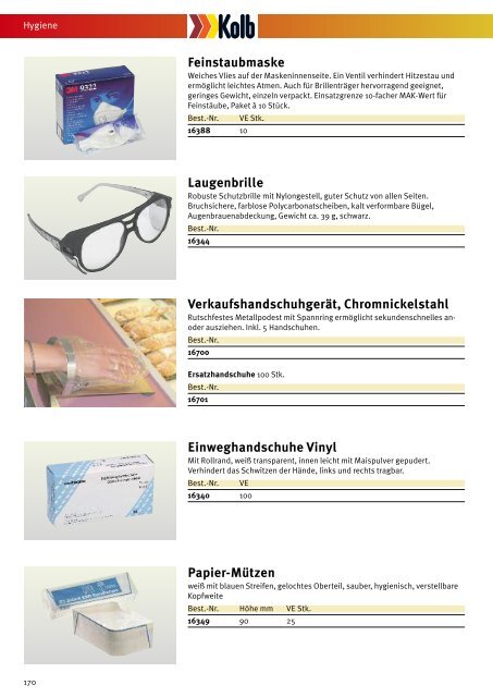 können Sie online im Katalog blättern - Kolb