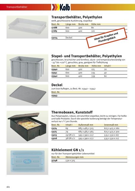 können Sie online im Katalog blättern - Kolb