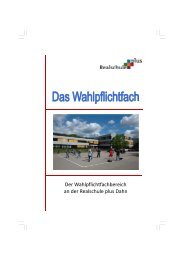 Wahlpflichtfächer - der Realschule plus Dahn