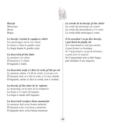 1000 Proverbi in 4 versioni - Provincia di Torino