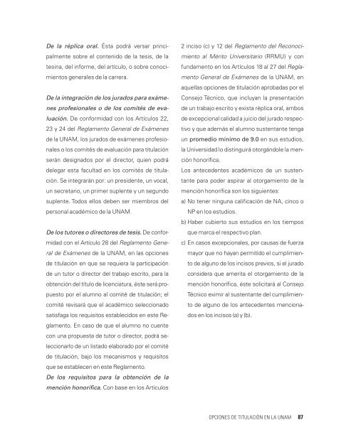 Opciones de Titulación en la UNAM - PVE - UNAM