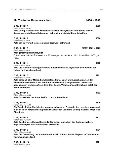 Findbuch zum Bestand - Online-Recherche - Sachsen-Anhalt