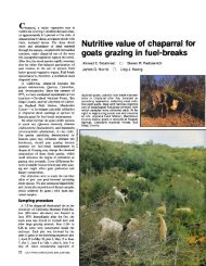 Nutritive value of chaparral for goats grazing in fuel-breaks