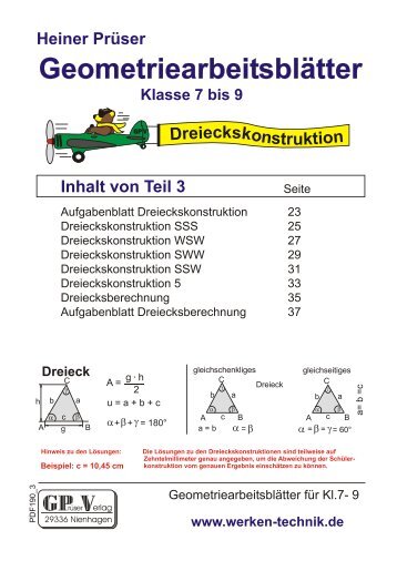 Dreieckskonstruktion - Werken/Technik