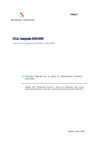 Scarica il file in formato pdf - Regione Campania - Assessorato ...