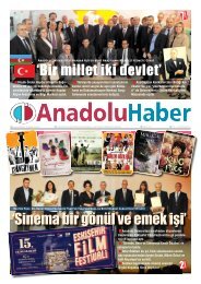 'Sinema bir gönül ve emek işi' - Anadolu Haber Gazetesi - Anadolu ...