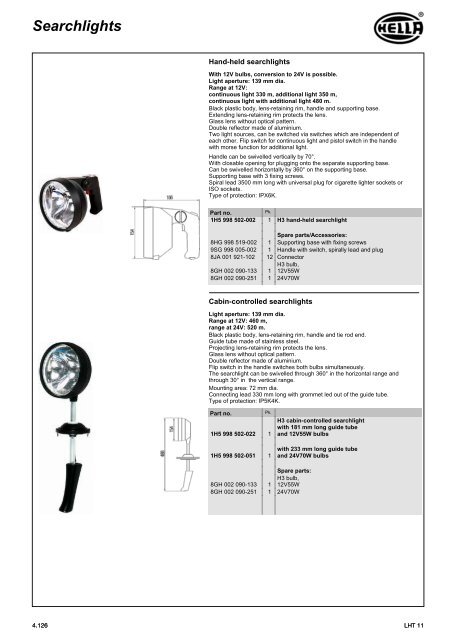 HELLA - Lighting catalogue
