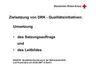 Prozessmanagement in der Behindertenhilfe des DRK