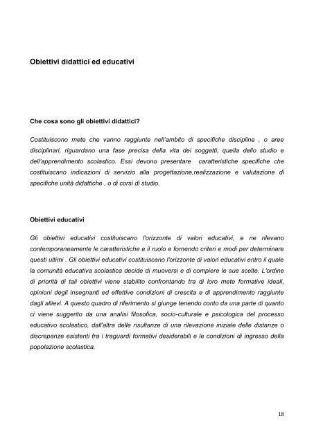 Obiettivi educativi e didattici con riferimento all ... - 4InMatematica