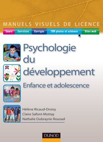 Psychologie du développement - Dunod