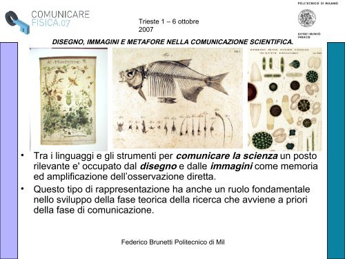 Disegno, immagini e metafore nella comunicazione scientifica