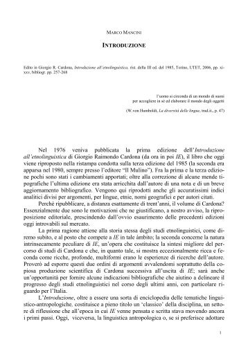 Nel 1976 veniva pubblicata la prima edizione dell ... - Unitus DSpace