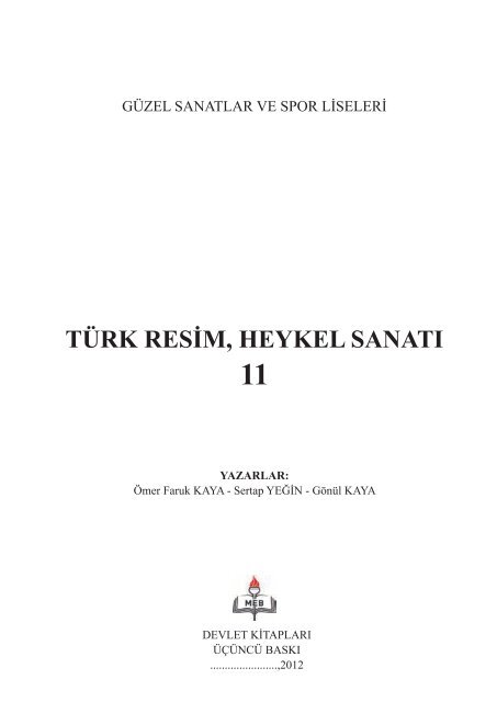 Türk Resim, Heykel Sanatı - Eba