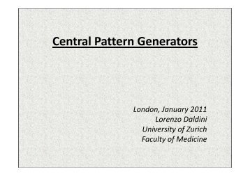 Central Pattern Generators - Interdistudy.org