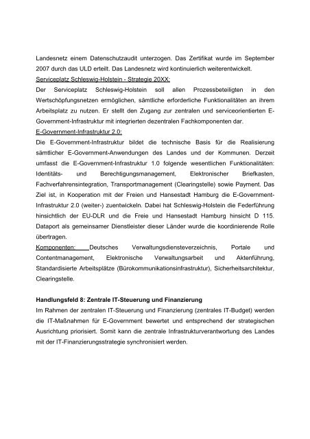 Kooperatives Prozessmanagement Schleswig ... - IT Planungsrat