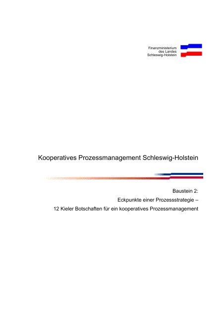 Kooperatives Prozessmanagement Schleswig ... - IT Planungsrat