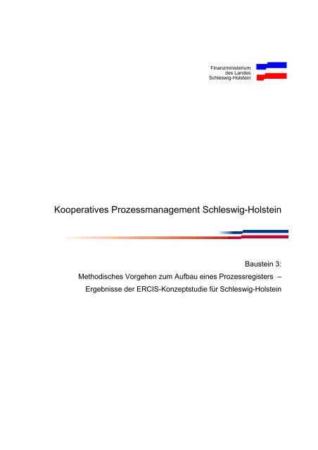 Kooperatives Prozessmanagement Schleswig ... - IT Planungsrat