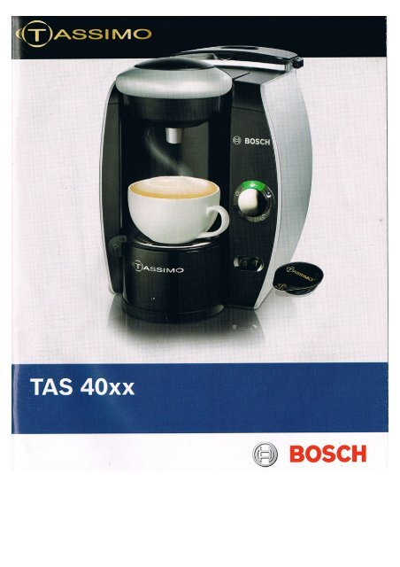 Bosch Tassimo TAS 40xx - Jrac.de
