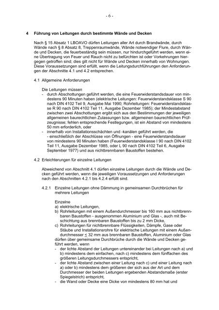 Leitungsanlagen-Richtlinie LAR - LIV Baden- Württemberg