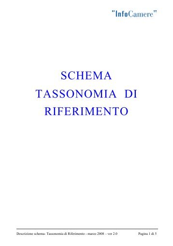 schema- Tassonomia di Riferimento - WebTelemaco