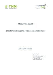 Modulhandbuch - Prozessmanagement - StudiumPlus
