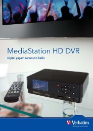 MediaStation HD DVR_A4 Flyer TURKISH.indd - Verbatim