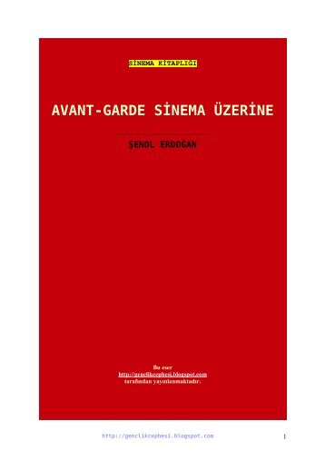 avant-garde sinema üzerine - vetiyatro