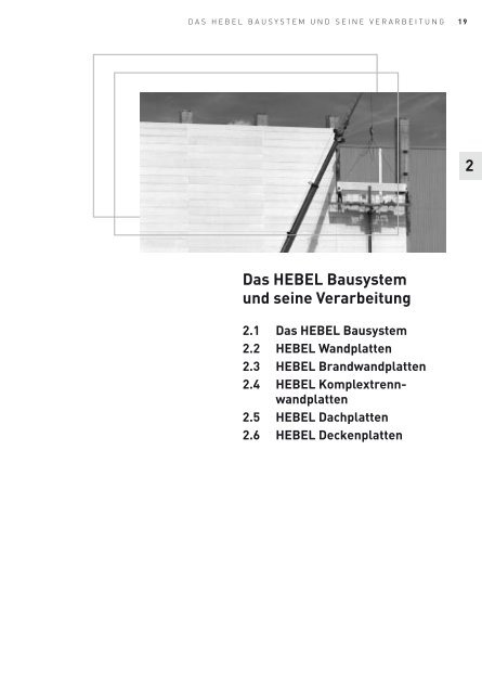 2 Das HEBEL Bausystem und seine Verarbeitung
