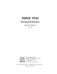 FONIX FP35 Hearing Aid Analyzer