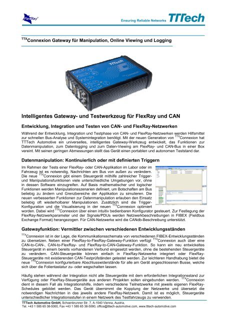 TTTech_Automotive-TTX-Connexion-Flyer - electronic-data