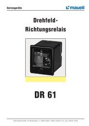 Seriengeräte Drehfeld- Richtungsrelais DR 61