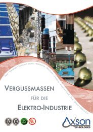 VERGUSSMASSEN ELEKTRO-INDUSTRIE - AXSON Decoline