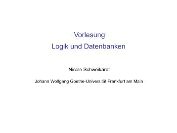 Folien zu Kapitel 0 - Goethe-Universität