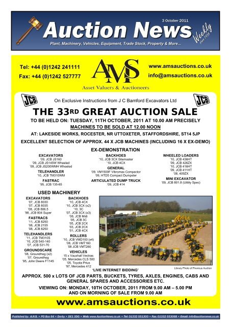 Auction News Oct 03 11 - Auction News Services