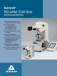 MicroMet 5100 Série - BUEHLER