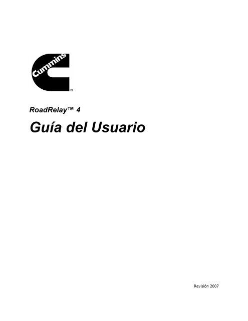 RoadRelay™ 4 Guía del Usuario - Cummins