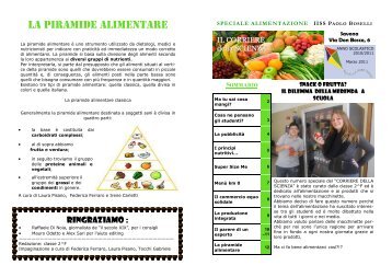 La piramide alimentare - ITCS Paolo Boselli