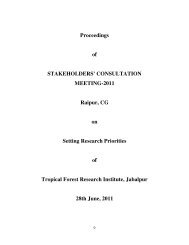 Proceedings of STAKEHOLDERS' CONSULTATION ... - ICFRE