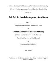 Sri Sri Brihad-Bhâgavatâmritam - Kunjeshwari Home