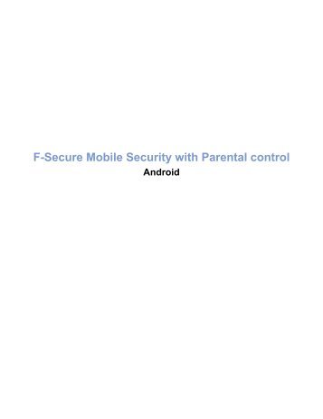 Activación - Mobile Security - F-Secure