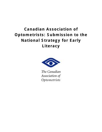 CAO Submission to NSEL - The Canadian Association of Optometrists