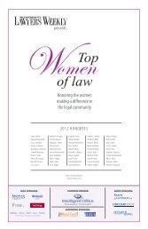 the special section - Massachusetts Lawyers Weekly