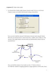 Assignment #3: Simple urban models 1. Use Vensim PLE to build a ...