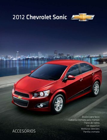 ACCESORIOS - Chevrolet Sonic 2012 Centroamérica