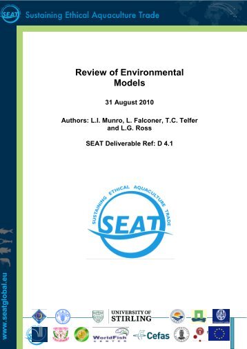 D4.1 Review of Environmental Models - SEAT Global