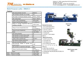 Multi Purpose Lathe（BB25-3）