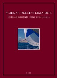 Scienze dell'Interazione anno 2011 n.3 - Scuola di specializzazione ...