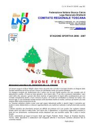 provvedimenti disciplinari - Figc - Comitato Regionale Toscana