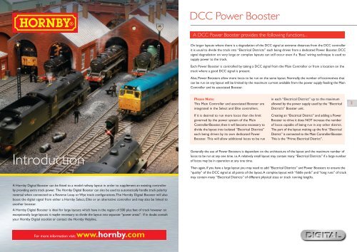 R8239 DCC Booster English Only - Hornby