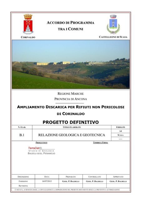 B1 Relazione Geologica E Geotecnica Pdf